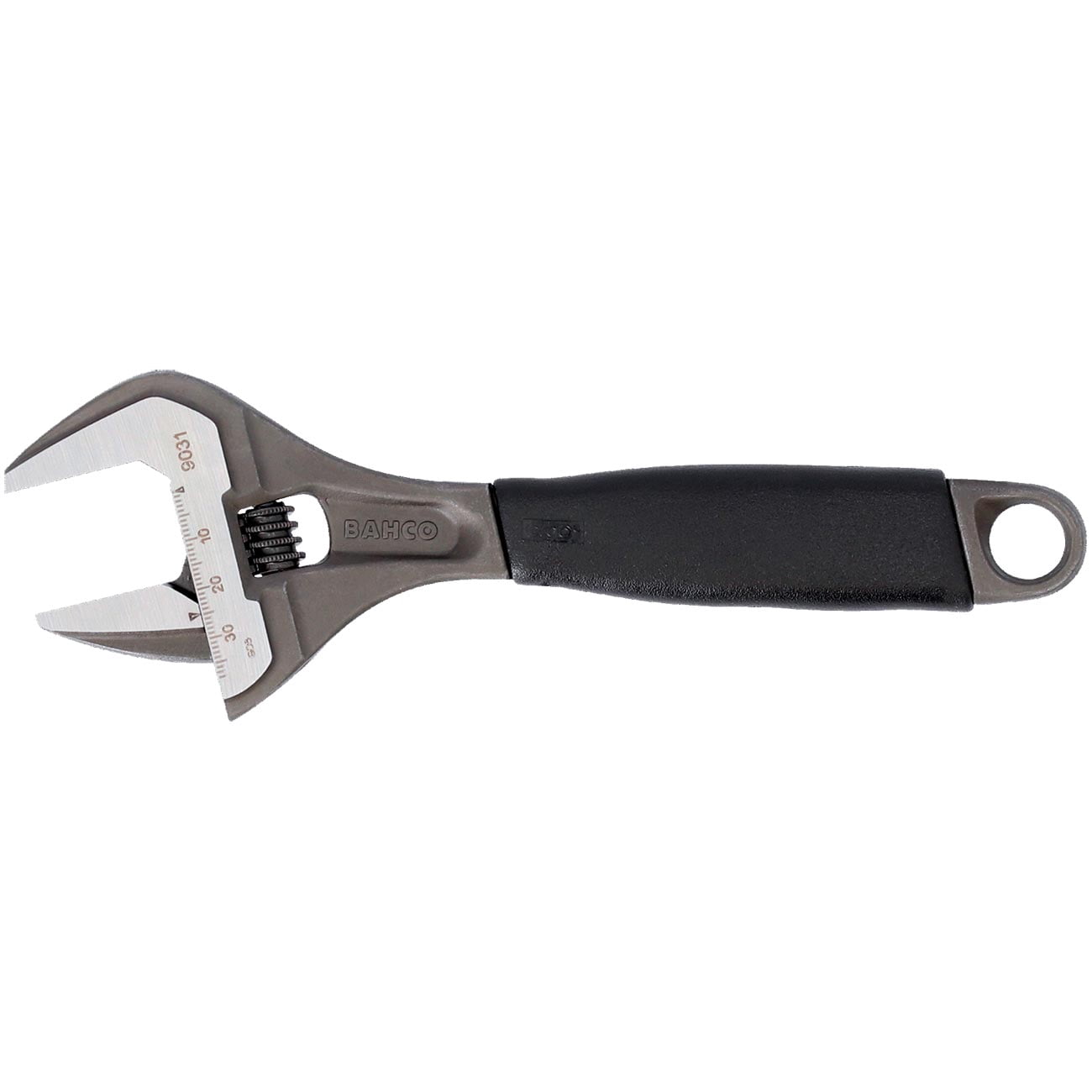 Bahco 6" ERGO‚Ñ¢ Central Nut Wide Opening Jaw Adjustable Wrench with Rubber Handle