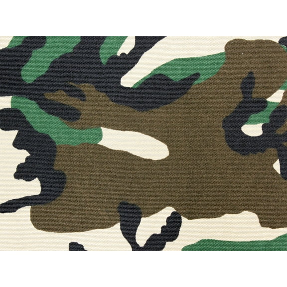 DUCK Canvas CAMOUFLAGE FABRIC 100% COTTON print / 64" W / Sold by the yard