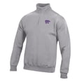 thumbnail image 2 of Men's Gray Kansas State Wildcats Big Cotton Quarter-Zip Pullover Sweatshirt, 2 of 3