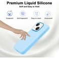 thumbnail image 2 of Liquid Silicone Case for iPhone 15 Pro Max (6.7 inch) Silicone Magnetic Phone Case- Compatible with Magsafe - Blue, 2 of 5