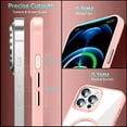 thumbnail image 6 of Magnetic Slim Crystal Clear for iPhone 12 Pro Max Case Magsafe [Not Yellowing][Compatible with MagSafe] [No.1 Strong Magnets] Compatible with iPhone 12 Pro Max Protective Case (Rose Gold), 6 of 12