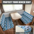 thumbnail image 2 of XYZCANDO Western Aztec RV Dinette Cushions Comfortable Sofa Covers for 2 Cushion Couch Universal RV Decor Stretchable Loveseat Sofa Chair Cover Furniture Protector Camper Must Haves Blue, 2 of 7