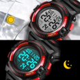 thumbnail image 4 of Relojes para niños, reloj deportivo digital para niños al aire libre multifunción impermeable reloj digital con alarma de luz LED oso de fresa  Electrónica, 4 of 5