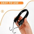 thumbnail image 3 of Niceauty Grip For Tarpaulin Bungee Cord With Hooks Black Rubber 1Pcs, 3 of 8