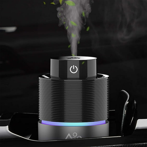 Car Diffuser Car Humidifier, USB Essential Oil Diffusers 7 Colors LED Lights 200mL Big Capacity