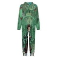 thumbnail image 5 of Demon Slayer Kids Hooded Jumpsuit Union Suit Onesie One Piece Blanket for Boys Girls, 5 of 7