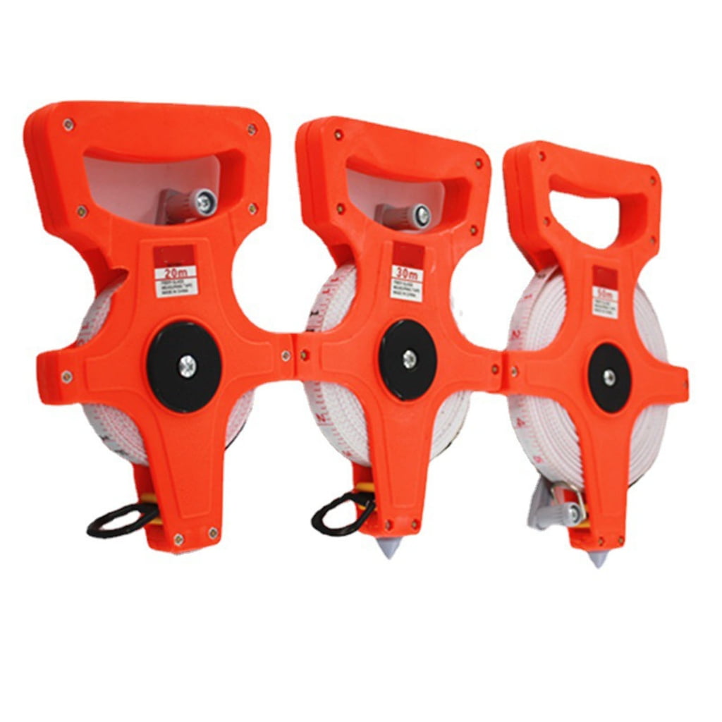 MOMOJIA Ergonomic Handle Measuring Tape 20M 30M 50M 100M Open Reel Tape Measure Tool