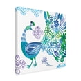 thumbnail image 2 of Trademark Fine Art 'Jewel Peacocks I' Canvas Art by Farida Zaman, 2 of 3