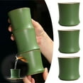 thumbnail image 2 of VGFVFSKGA 1 PC Bamboo Joint Cup Ceramic Tea Cup Stackable Design Water Glass 3oz Drinking Cup for Home Office Desktop Decoration, 2 of 8