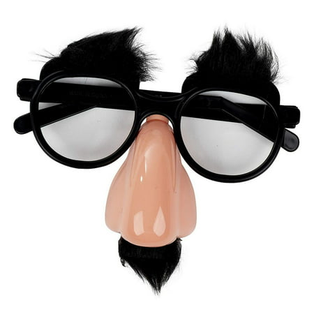 Juvale Disguise Glasses with Funny Nose - 12-Pack Funny Glasses with ...