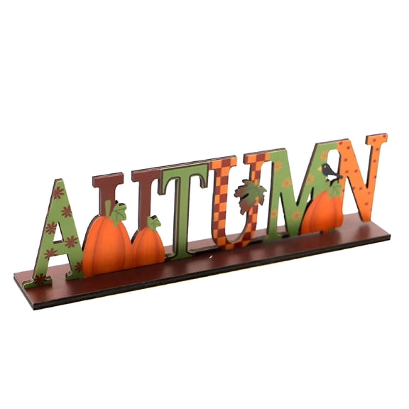 XIBUFE 2026 New Fall Centerpieces for Tables,Wooden Centerpiece Signs,Autumn Harvest Decoration for Thanksgiving, Autumn Parties, Dining Table, Mantel, Holiday Decor, Home Decoration.