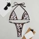 thumbnail image 3 of WILLBEST Traje de Baño para Dama Traje de Baño de Dos Piezas Multicolor Sólido Tobikini con Diseño de Alambre de Almohadilla Extraíble para Mujer, 3 of 3