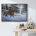 thumbnail image 5 of Silent Night, Holy Night - Framed Gallery Wrapped Holiday Canvas - 27 x 41 - Rosewood Frame, 5 of 8