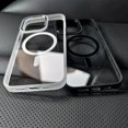 thumbnail image 5 of Metal Frame Case For iPhone 15 14 13 12 11 Pro Max Plus Transparent For Magsafe Magnetic Wireless Charge Lens Protector Cover, 5 of 5