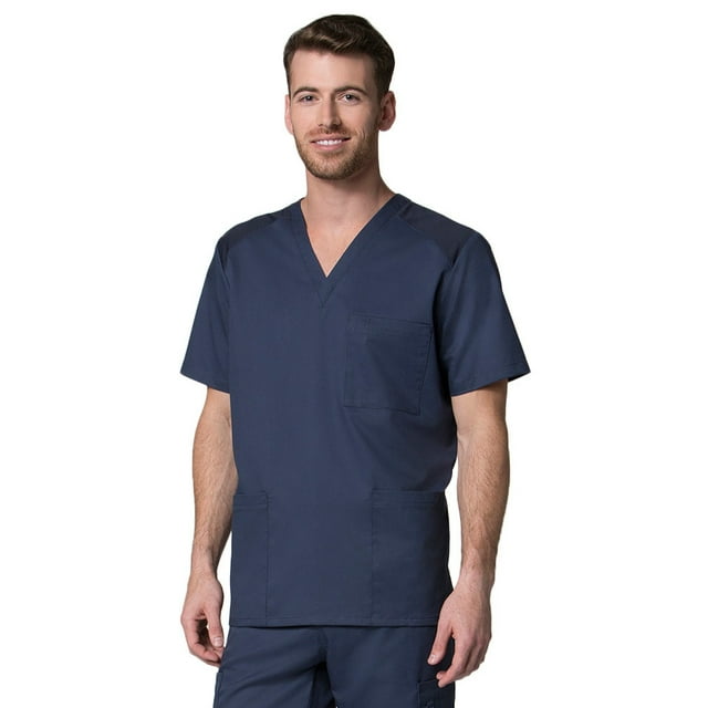 Maevn Men's Back Mesh Panel 3 Pocket V-Neck Top - 5308