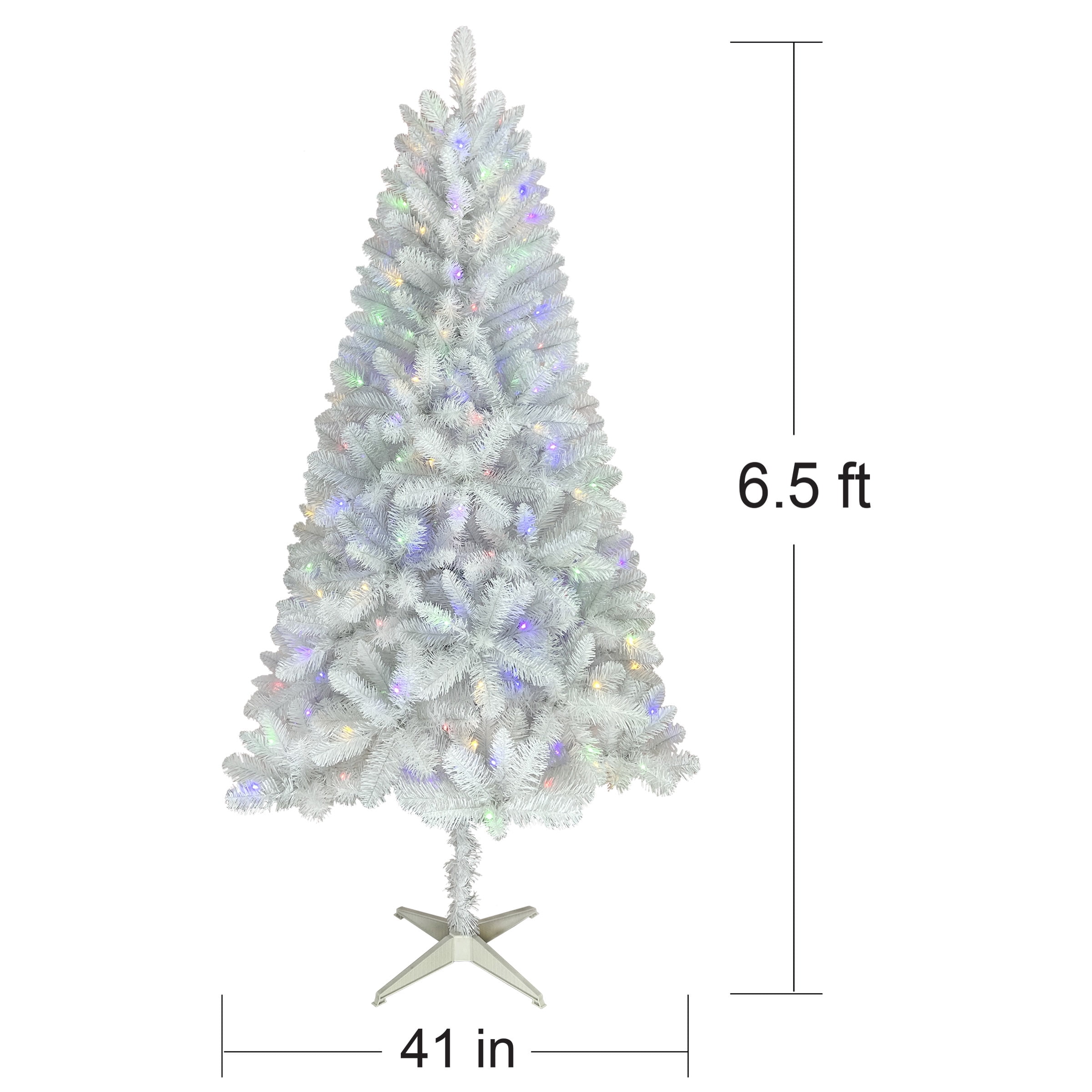 ✳︎new arrival✳︎christmastreeクリスマスツリー⑤white Holiday Time 6.5' Pre-Lit LED Paxton Pine Christmas Tree-White