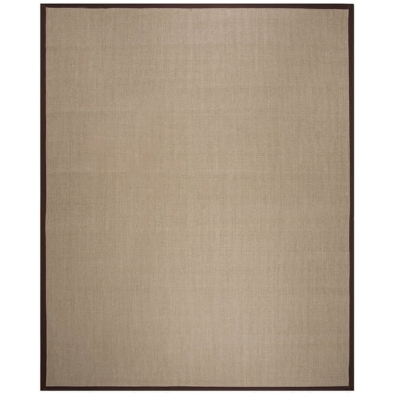 SAFAVIEH Natural Fiber Keane Solid Sisal Area Rug, Sage/Brown, 8' x 10'