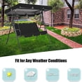thumbnail image 3 of Outdoor Waterproof Swing Cushion Canopy Cover Set Replacement For Garden Yard, 3 of 9