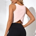thumbnail image 6 of NinXxx Women's Seamless Yoga Tank Top Soft Athletic Workout Sleeveless Camisole Light Pink XL, 6 of 6