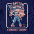 thumbnail image 3 of Marvel Comics Retro Men's Captain America Sentinel Of Libery Since 1941 T Shirt (Navy, S-XXL), 3 of 4