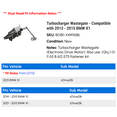 thumbnail image 2 of Turbocharger Wastegate - Compatible with 2013 - 2015 BMW X1 2014, 2 of 2