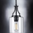 thumbnail image 4 of Luxury Contemporary Pendant, 12.5H x 6.375W, with Modern Style, Midnight Black, UHP4373 by Urban Ambiance, 4 of 5