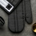 thumbnail image 4 of Thyme & Table 2-Pack Kitchen Set Oven Mitt and Potholder, Black and White, 4 of 5