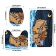 thumbnail image 2 of Bathroom Rugs Sets 3 Piece - Ocean Scene with Noah's Ark Absorbent Non Slip Bath Mats, U-Shape Toilet Lid Cover, Contour Mat, Soft Washable Shower Mats Bath Rug Mat for Bathroom Tub Toilet, 2 of 7
