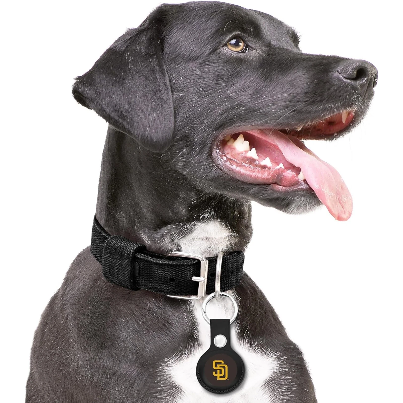 Pets First MLB Keychain Apple Air Tag Holder for Dogs & Cats Leather Airtag Case