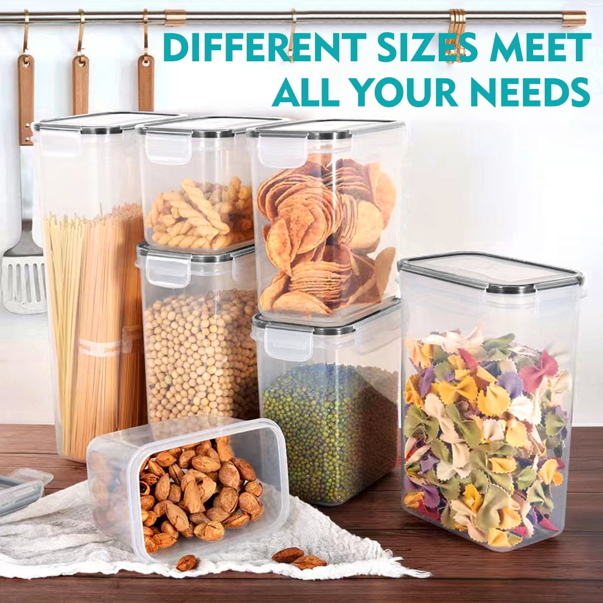 Airtight Food Storage Container Set with Lids, 32 Pcs BPA Free Plastic Food  Canisters for Kitchen Pantry Organization and Storage, with Labels, Marker  & Spoon Set 