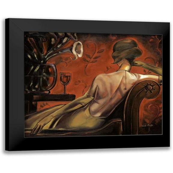 Biddle, Trish 14x12 Black Modern Framed Museum Art Print Titled - Bordeaux Lounge