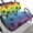 Rainbow Dog Paws, variant on POLERO Universal Golf Cart Seat Covers Ezgo Purple Dog Paws Print Washable Seat Cover Protector for Club Car Precedent Golf Cart Accessories Fit Like a Glove