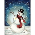 thumbnail image 2 of Medley, Elizabeth 19x24 Black Ornate Wood Framed with Double Matting Museum Art Print Titled - Snowman Cheers II, 2 of 4