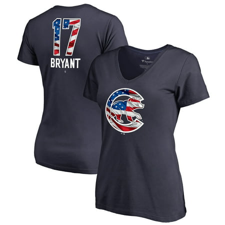 Kris Bryant Chicago Cubs Fanatics Branded Women's Banner Wave Name & Number Plus Size V-Neck T-Shirt - (Best Appliance Deals Memorial Day 2019)