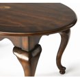 thumbnail image 3 of HomeRoots 389920 Traditional Traditional Cherry Oval Coffee Table, Dark Brown, 3 of 4