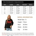 thumbnail image 6 of Cogild Spooky Scream Face Halloween Festival Sweatshirt for Womens Cozy Hollwenns Graphic Pullover Sweatershirts for Womens, 6 of 7