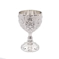 thumbnail image 4 of 1Pc Medieval Goblet,  Engraving Wine Chalice Mini Silver Chalice Cup, Vintage Goblet Glasses Retro Embossed Wine Cup 2.75 Inch for Kitchen Home Bar Party Wedding, 4 of 6