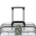 thumbnail image 5 of Pofeuu Lilies Flowers Print Luggage Tags, Privacy Cover ID Label with Stainless Steel Loop and Address Card for Travel Bag Suitcase-1, 5 of 5