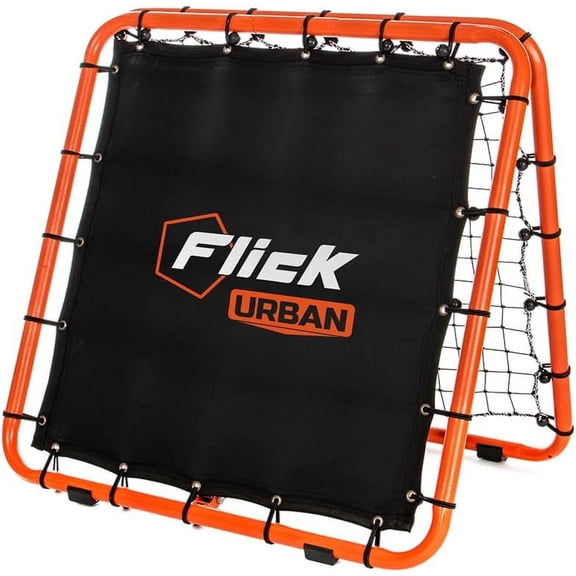 Flick Urban Dual Speed Rebounder – Double-Sided Rebounder with 6 Adjustable Angles – Soccer Training Equipment for Passing & Control – Suitable for Soccer, Volleyball & Baseball