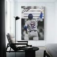 thumbnail image 3 of Francisco Lindors Canvas Poster Wall Art Poster Gifts Bedroom Prints Home Decor Hanging Picture Canvas Painting Posters 12x18inch(30x45cm), 3 of 6