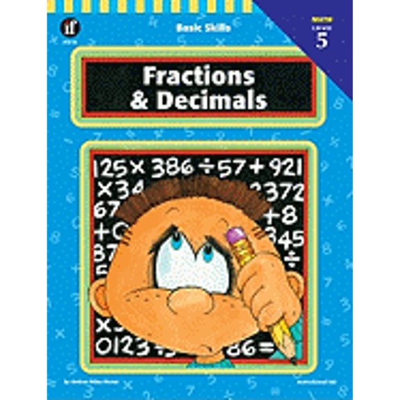 Pre-Owned Fractions and Decimals, Grade 5 (Paperback) by School Specialty Publishing, Carson-Dellosa Publishing