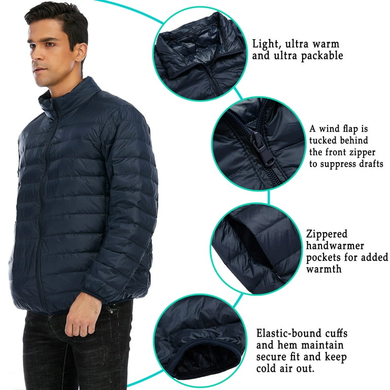 Men's Ultra Lightweight Packable Down Jacket