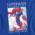 thumbnail image 2 of Superman Superman for President Women's T Shirt, Royal, X-Large, 2 of 6