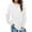 White, variant on yievot Womens Long Sleeve Crewneck Sweatshirts Trendy Pullover Solid Casual Lightweight Shirts Loose Fit Fall Tops