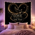thumbnail image 2 of Locked in Love Heart Padlock Tapestry Wall Hanging, 2 of 7