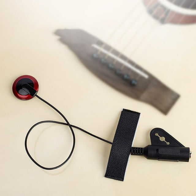 Pastilla de micrófono piezoeléctrico acústico Hugo con cable para guitarra acústica violín ukelele