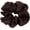 Brown, variant on Large Silk Scrunchie for Women & Girls, Mulberry Silk Hair Tie, No- Elastic Ponytail Holder for Curly or Fine Hair, Hot , 1 Pack