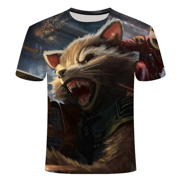 Marvel Superhelden Groot Film Wächter Der Galaxy Camiseta Sommer Neue 3D Druck Männer Und Frauen Baby Blumentopf Groot Camisetas tops xuanjing unisex