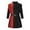 Red, variant on Lilgiuy Men Stand Collar Patchwork Long-sleeved Vintage Costume Cosplay Coat for Stage Performance