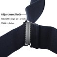 thumbnail image 4 of Men Utility Adjustable Elastic Suspenders - Heavy Duty 2 Inches Wide X-back Strong Clip Casual Suspender, 4 of 6